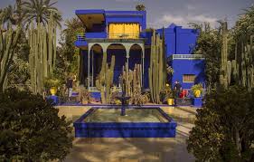 See The Marjorelle Garden In Marrakech Restored By French Designer Yves Saint Laurent Marrakech Visit Marrakech Roman Columns