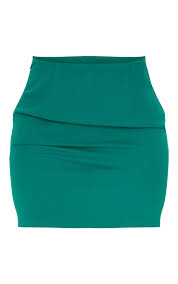 Emerald Green Mini Skirt Co Ords Prettylittlething Qa