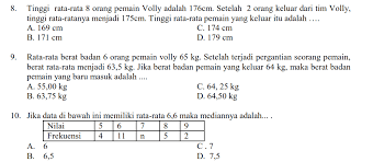 Latihan soal statistika kelas 8 smp. Latihan Statistik Ukuran Pemusatan Data Matematika