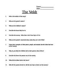 Submitted 11 months ago by ehabib26. The Veldt Comprehension Questions And Answer Key By Dan Hemdal Tpt