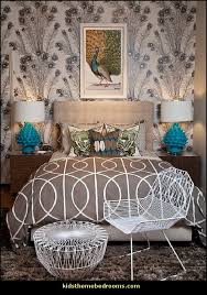 Brown Turquoise Peacock Theme Bedroom Decorating Jpg 496 704 Pixels Peacock Decor Eclectic Bedroom Girls Bedroom Wallpaper