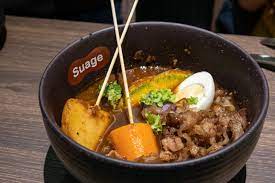They carefully prepare each dish using only the best ingredients to make sure that the colour, flavour and texture are perfect to cater to every palate. Suage Fork Tender Pork Belly Famous Soup Curry From Hokkaido At Capitol Piazza