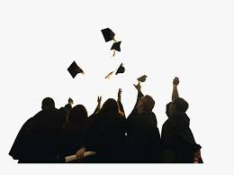 Academic hats thrown up in air vector illustration. Transparent Graduation Cap Png Transparent Graduation Caps In The Air Clipart Png Download Kindpng