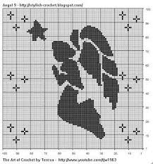 filet crochet angel chart 9 pattern by teresa richardson