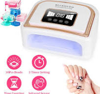 120W UV LED Nail Lamp with Auto Sensor for Salon & Home 7800mAh Rechargeable