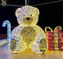 Wholesale Christmas Large 3D LED Teddy Bear Motif Lights