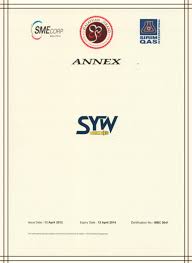 Decreased by 3.88% in 2018. Syw Industry Sdn Bhd Certificates