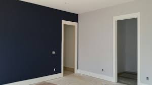 Sw Naval Flat Cashmere Paint Accent Wall With Sw 50 Light French Gray For Seahawks Boys Room Bm Winter Boy Room Accent Wall Boy Room Paint Accent Wall Paint