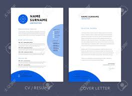 This is why we've created stunning, colorful, visually appealing cover letter templates to help your application really stand out from the rest. Professional Cv Resume Template Blue Design And Letterhead Royalty Free Cliparts Vectors And Stock Illustration Image 111903139