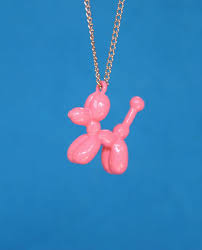 Balloon Dog Necklace Pink Metal Pendant Balloon By Artwithatwist 15 00 Weird Jewelry Animal Jewelry Indie Jewelry