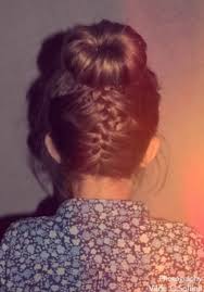 The braid starts from the nape going to the crown with a cute bun at the top. Cute Upside Down French Braid Bun Updo Braid Hair Ideas Hairstyles Weekly