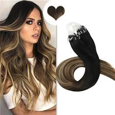 1,440 likes · 10 talking about this. Remy Human Hair Extensions Micro Loop Balayage Black To Brown 1b 4 27 Ugeathair