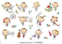Funny Cartoon Kids Engaged Different Creative Stock Vector Royalty Free 707505853 Download cute cartoon pictures and images for your device hd to 4k quality ready for commercial use no attribution required download for free! funny cartoon kids engaged different