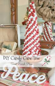 Christmas tree decoration large candy cane lollipop swirl ornament bauble 32cm. Diy Candy Cane Christmas Tree In The Dining Room Sweet Parrish Place