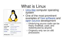 Common types of open source software and examples of applications for small business accounting, project management, etc. Ppt Linux Introduction Powerpoint Presentation Free Download Id 4430574