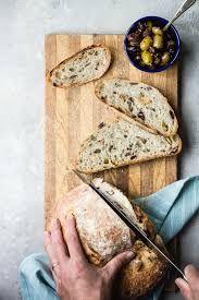 Crusty Homemade Mediterranean Olive Bread Recipe Olive Bread Bread Recipes