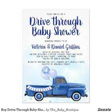 Pin On Drive By Parade Baby Shower Invitations