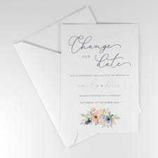 Maybe you would like to learn more about one of these? Bleu Postponement Wedding Announcement Card Jellypress