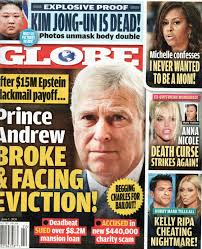 Globe Magazine June 1 2020 Prince Andrew Kim Jong-un Anna Nicole Smith