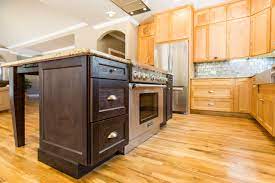 Easy online ordering and superior customer service. Contemporary Rustic Knotty Alder Cabinets With Espresso Island Lee Welden Contemporary Kitchen Birmingham By Counter Dimensions Houzz