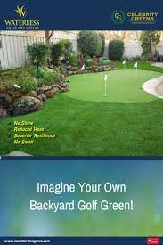 Imagine Your Very Own Backyard Golf Greens We Make It Possible Read More At Http Cawaterlessgrass C Golf Green Backyard Putting Green Outdoor Putting Green