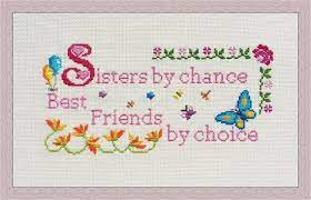 Free cross stitch patterns to download. Sisters Cross Stitch Pattern Pdf Chart Quote Instant Download Etsy Cross Stitch Patterns Cross Stitch Stitch