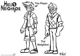 Maybe you would like to learn more about one of these? Drawing Hello Neighbor Coloring Pages Coloring Home