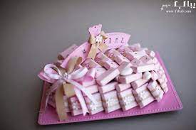 Baby Girl Chocolate Favor Baby Shower Chocolate Chocolate Favors Baby Crafts Diy