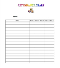 Finest School Attendance Chart Sheets Suitable For