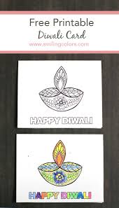 Diwali handmade card for kids to make we made these cards in our craft class this saturday. Free Printable Happy Diwali Card Print At Home And Gift Immediately