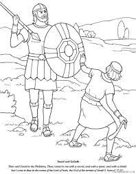 Color in this picture of david and goliath and others with our library of online coloring pages. David And Goliath Coloring Pages With Story Coloring4free Coloring4free Com
