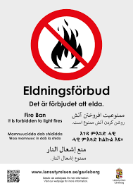 Eldningsförbud är en förebyggande åtgärd för att minska risken för brand i skog och mark. Brandrisk Och Eldningsforbud Lansstyrelsen Gavleborg