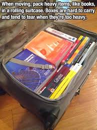 Easier Way To Move All Those Books Moving Hacks Packing Moving Tips Moving Day