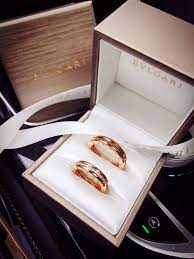 Wedding Band Bvlgari Bzero 1 Rose Gold His And Hers Cincin Perkawinan Cincin Tunangan Cincin Perhiasan
