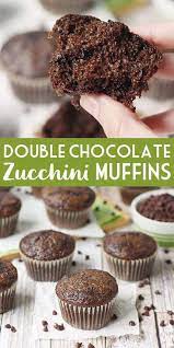 Easy Double Chocolate Zucchini Muffins Half Scratched Recipe Chocolate Zucchini Muffins Double Chocolate Zucchini Muffins Zucchini Muffins