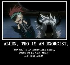Demotivational Poster 1322992 Zerochan D Gray Man D Gray Man Allen Allen Walker