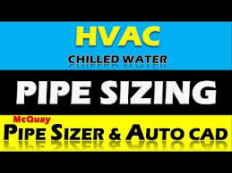 chilled water pipe designing design calculation pipe