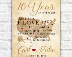 It's diamonds for your 10th anniversary. 10 Year Anniversary Gift Gift For Men Women His Hers 10th Etsy 10 Year Anniversary Gift 10 Year Wedding Anniversary Gift 10th Wedding Anniversary Gift