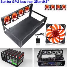 Our list of the best motherboards for mining bitcoin, ether and more. 6 Gpu Mining Rig Aluminum Case 4 Fans Open Air Frame For Eth Zec Bitcoin Em88 Open Case Case Meframe Frame Aliexpress