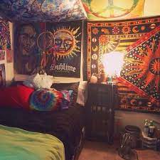 Trippy Decor Ideas Chill Room Hippie Bedroom Decor Grunge Room