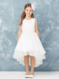Satin High Low First Communion Dress Communion Dresses Lace Girls Communion Dresses Communion Dresses
