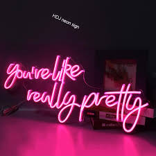 Maybe you would like to learn more about one of these? Neon Sign Light Logo You Are Like Really Pretty Led Flex Visual Artwork Bar Pub Club Wall Hanging Decoration Neon Bulbs Tubes Aliexpress