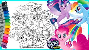 Buku mewarnai kuda & unicorn. My Little Pony The Seapony Coloring Mewarnai Kuda Poni Duyung Youtube