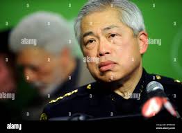 BART Police Chief Gary Gee speaks at a news conference in Oakland, Calif., 