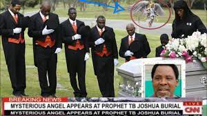 Shocking as mysterious angel appears at prophet tb joshua burial service individuals were left confounded by this white thing that appears as though an individual hanging from the rooftop such a large number of marvels in africa said a twitter client who is. Breaking Mysterious Angel Was Caught On Camera At Prophet Tb Joshua S Burial Service Youtube