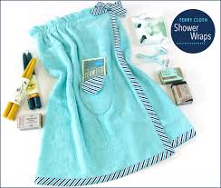 Towel wrap pattern are used to dry hands, either at home or in spas and hotels. Terry Cloth Shower Wrap Tutorial Pattern