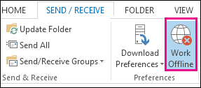 If the outlook work offline greyed out, it means the offline feature is enabled. Switch From Working Offline To Online Outlook