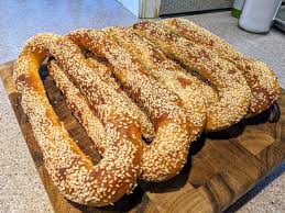 Jerusalem Bagel. Jerusalem Bagels are very popular bagels in Old City of  Jerusalem. These bagels are slightly sweet, crispy on the outside and  tender on the inside and are coated with sesame