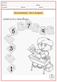 Atividade tudo sobre mim 2020. Atividades Para O Dia Do Estudante Atividades Para A Educacao Infantil Cantinho Do Saber