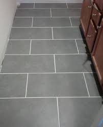 Grey Tile White Grout Flooring Bathroom Floor Tiles Grey Flooring